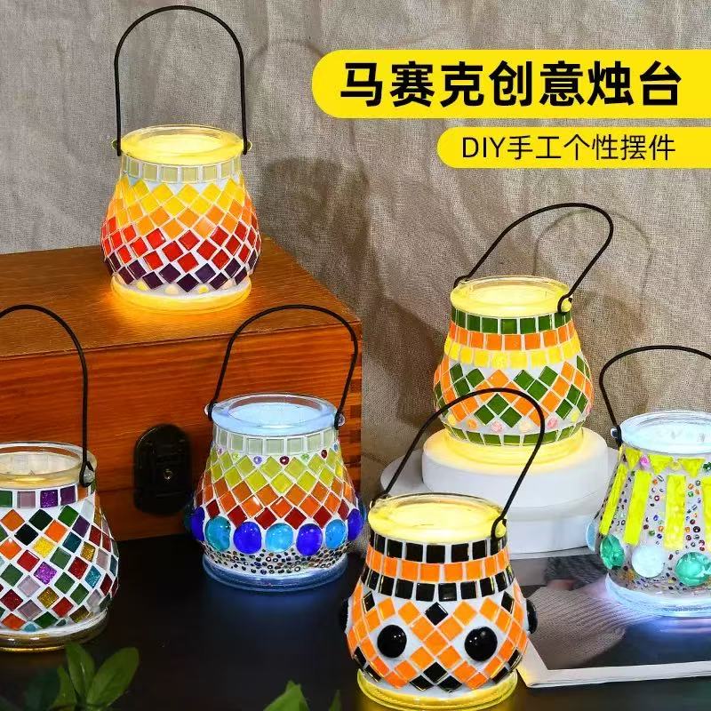 馬賽克創意燭燈 (款式隨機)