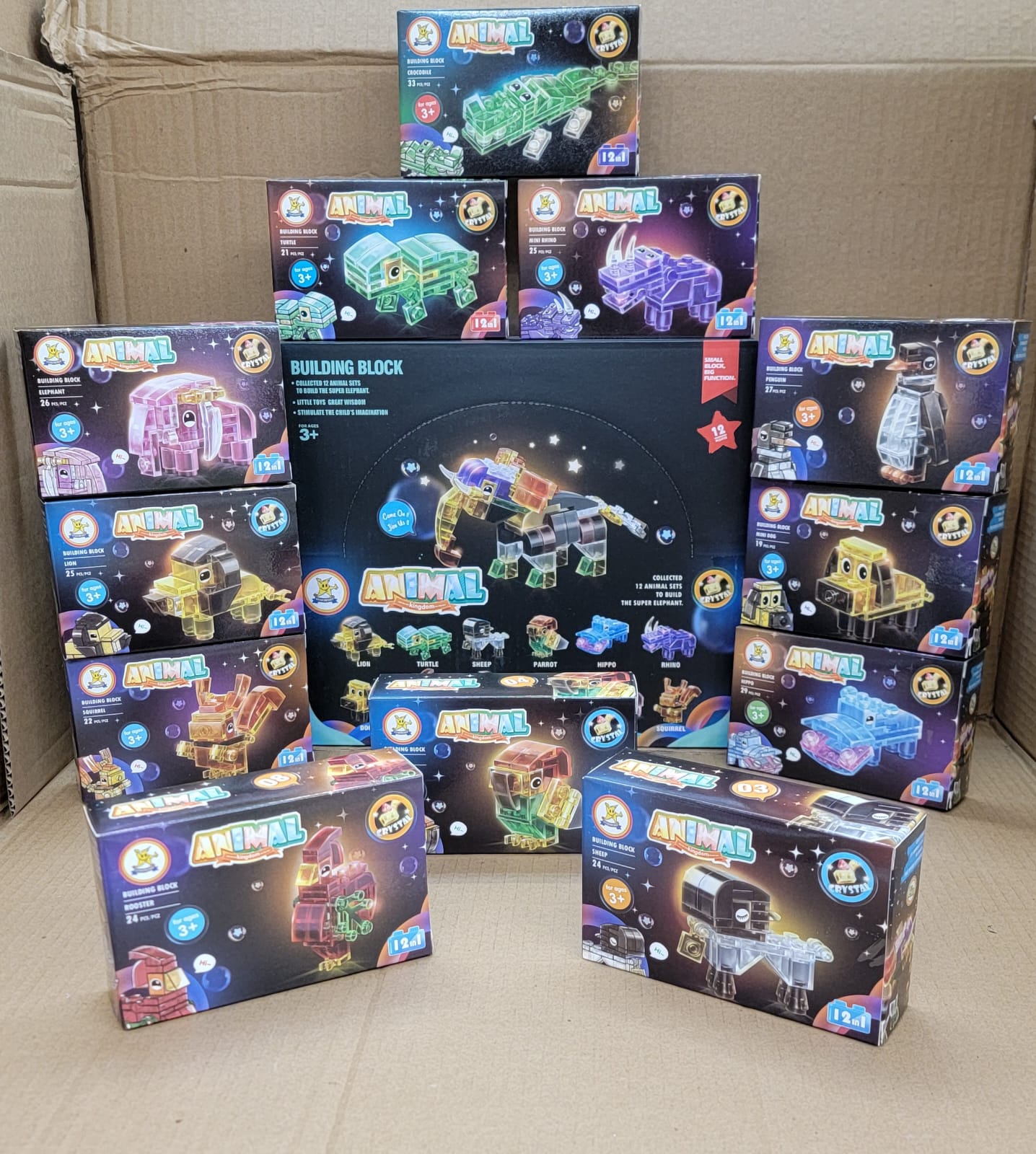 透明動物積木 (原盒出)