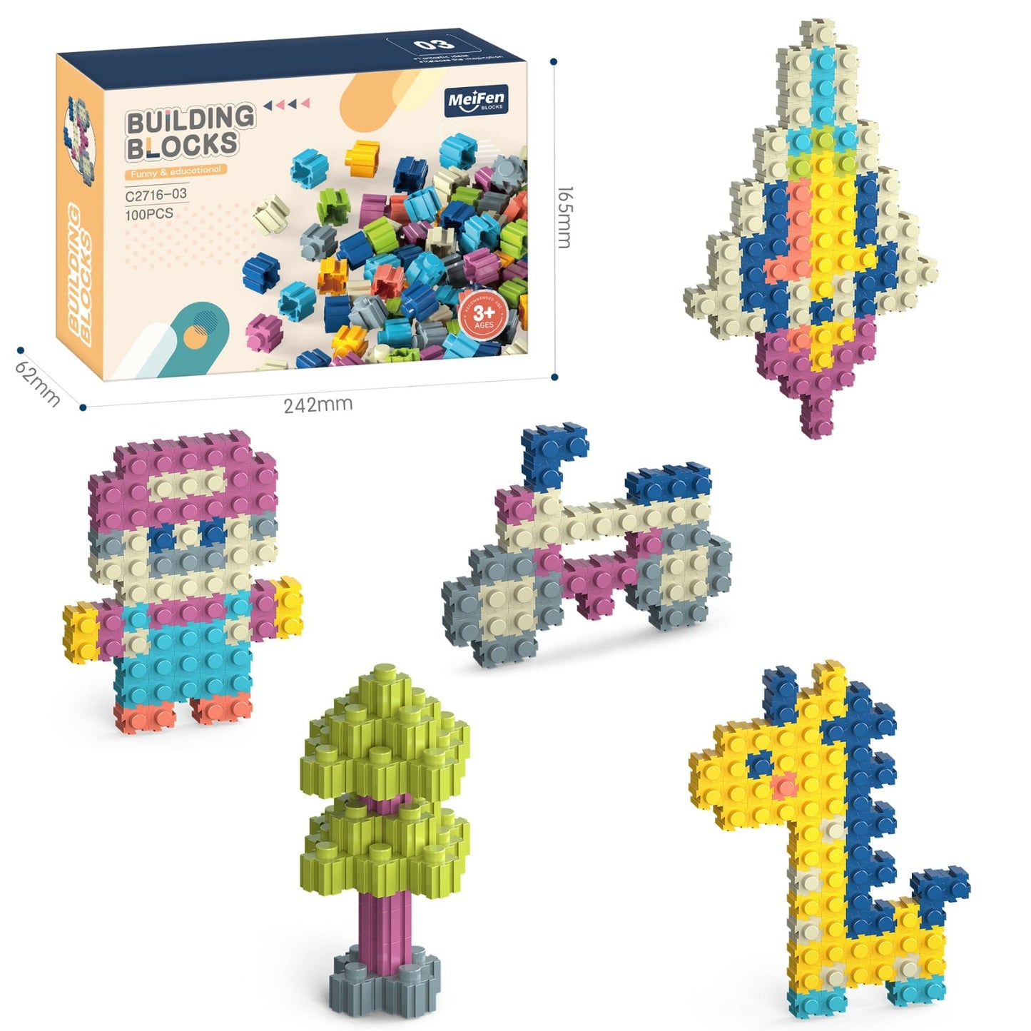 271603拼裝積木100pcs (20個起訂)