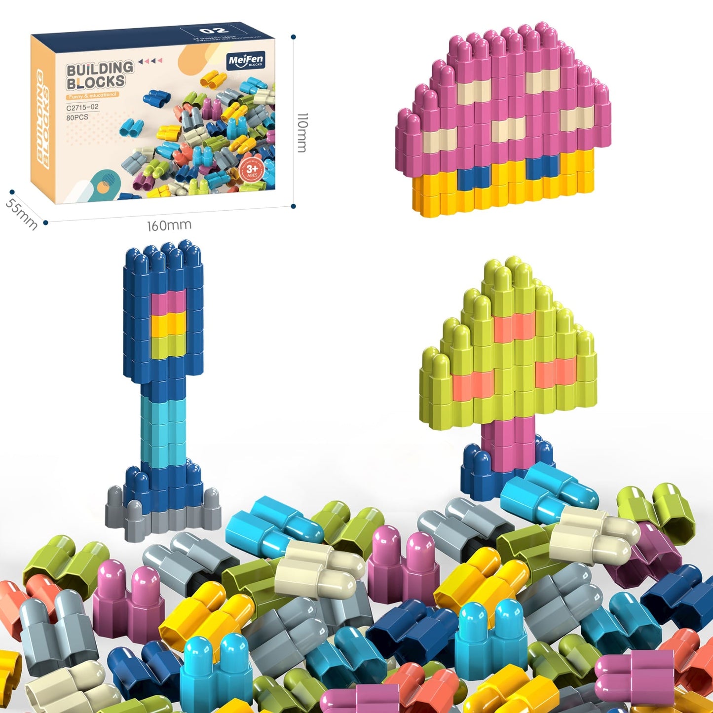 271502子彈積木80pcs (20個起訂)