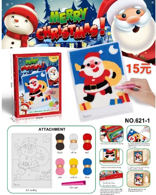 聖誕節手工勾線畫