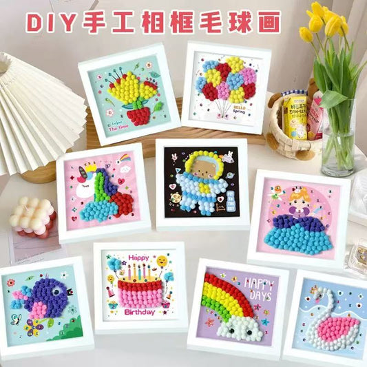 DIY 手工毛毛球相框 (12個起訂)