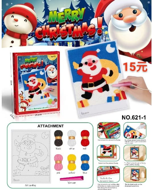 聖誕節手工勾線畫