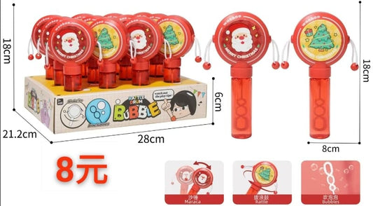 聖誕節搖鼓泡泡棒