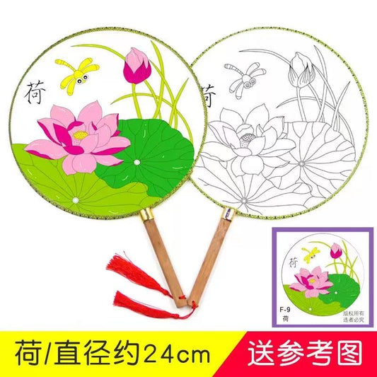 HD005 中華文化填顏色扇 (20個起訂)